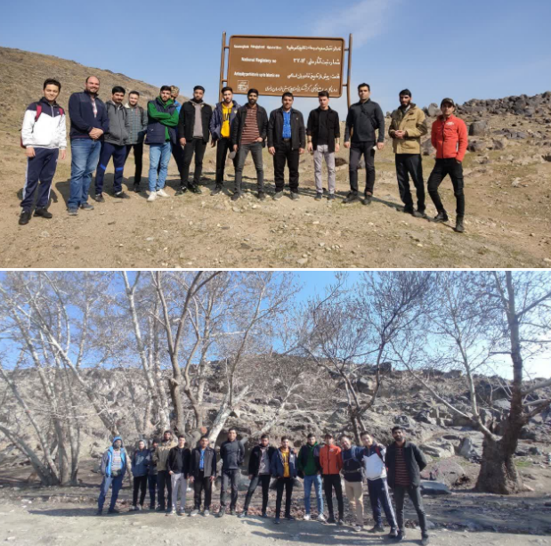 برگزاری اردوی فرهنگی، ورزشی با حضور دانشجویان پسر و بازدید از بوستان سنگی کمر مقبولا اولین و بزرگترین پارک سنگ نگاره های ایران 