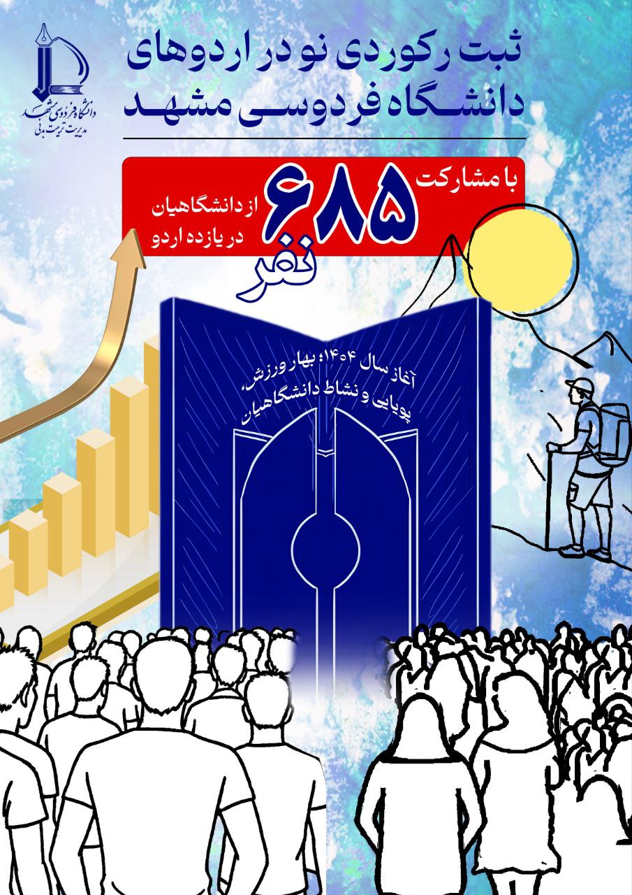 ثبت رکوردی نو در اردوهای دانشگاه فردوسی مشهد آغاز سال ۱۴۰۴؛ بهار ورزش، پویایی و نشاط دانشگاهیان