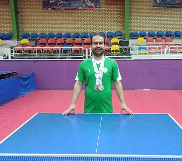 کسب مقام دوم دوبل و سوم انفرادی مسابقات تنیس روی میز توسط تنها نماینده دانشگاه فردوسی مشهد